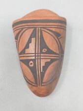 Vintage Hopi Pueblo Pottery Wall Vase 5.1/4  Ca: 1960 Red on Black picture