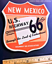 US Route 66 New Mexico Vintage Style Travel Decal / Vinyl Sticker, Luggage Label picture