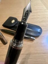 Dunhill AD2000  Fountain Pen And Ballpoint Pen Set. Fine nib made18Kw/gold MINT picture