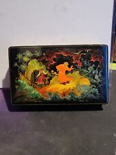 Russian  Vintage Lacquer Box , Village Palekh 1964 Rare Signed  picture