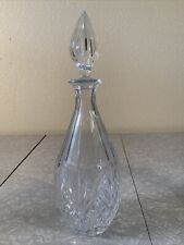VINTAGE TALL CLEAR CRYSTAL LIQUOR DECANTER WITH STOPPER picture