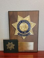 CHP 11-99 FOUNDATION PLAQUE + HOLDER **VERY RARE** picture