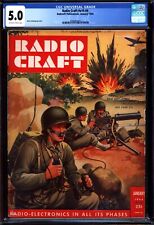 Radio Craft Magazine V15 #4 CGC 5.0 Alex Schomburg WWII cover 1/1944 Cheap picture