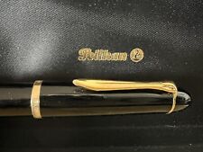 Pelikan 120 Pen Fountain Pen Black Total Pen Gold 14K Ef IN Piston Marking picture
