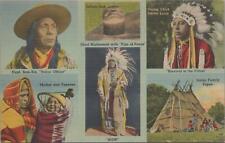 Postcard Native American Different Images  picture