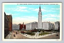 Cleveland OH-Ohio, Union Terminal Building, Antique Vintage Souvenir Postcard picture