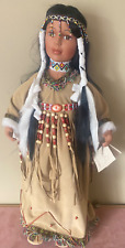 New Native American Doll 23” Sway Collection Porcelain Doll picture