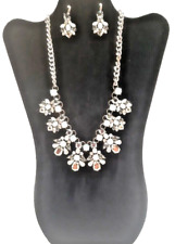 Swarovski Crystals In This Necklace Earrings Original Boron Box Stamped Boron picture