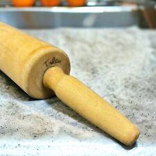 Vintage Foley Stamped Wooden Rolling Pin 18” Ball Bearing Maple picture
