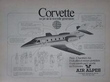 1/1975 PUB AEROSPACE AIRCRAFT CORVETTE AIR ALPES CHAMBERY ORIGINAL FRENCH AD picture