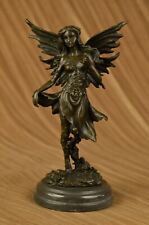 Handcrafted Bronze Sculpture Hand Made Statue Fairy / Mythical Nude Fairy Decor picture