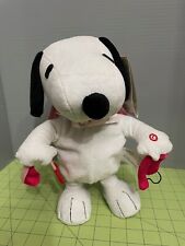 Gemmy Peanuts Snoopy 2011 Side Stepper Valentine Musical Plush Cupid Animatronic picture
