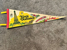 Vintage King's Dominion Pennant Flag picture