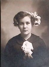C.1912 ID'd Photo. Name Ella Helene Anderson. California Glamour Woman. Necklace picture