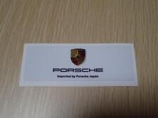 Porsche genuine dealer specially processed outer sticker Super rare picture