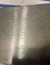 Vintage Fulton Special Hand Saw 26” Blade 12 TPI Wheat Handle Disston Clone picture