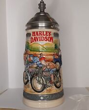 Harley Davidson Rare Limited Edition Lidded Beer Stein Vintage SP Gerz Ceramic picture
