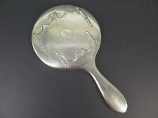 Antique 1913 Sterling Silver Hand Held Mirror by Henry Matthews, Birmingham picture