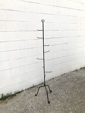 Longaberger Heart Top Wrought Iron Tree Stand 8 hooks 3 piece Sectional 66