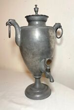 rare antique 18th century figural eagle pewter samovar tea dispenser pot urn  picture