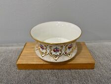 Antique Cauldon England Porcelain Waste Bowl w/ Gold & Floral Decoration picture