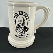 Vintage Your Fathers Mustache Cup Mug Beer Stein 426 Bourbon Street New Orleans picture