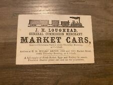 Antique J.H. Loughead General Commission Merchant Market Cards Schedule Card picture