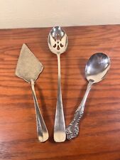 Vintage Serving Utensil Set Reed Barton Silver Plate 3 Piece Victorian Style picture