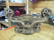 FE Myers & Bro  # 218 Antique Cast Iron Hay Trolley Pulley Unloader Ashland Ohio picture