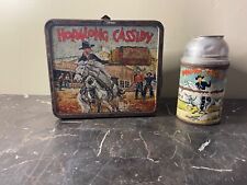 Vintage Hopalong Cassidy Metal Lunchbox & Thermos 1954 Aladdin picture