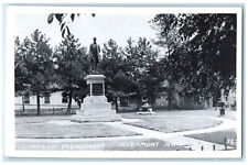 Clermont Iowa IA RPPC Photo Postcard Lincoln Monument c1950's Vintage picture