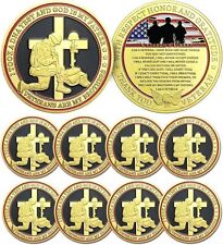 10Pcs Military Veterans Creed Challenge Coin Thank You for Your Service Gifts picture
