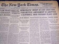 1939 NOV 8 NEW YORK TIMES - DEMOCRATIC SWEEP IN CITY ELECTION - NT 604 picture
