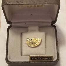 FedEx Federal Express Safe Driver Pin 10k Gold 5 Year Pin Award picture