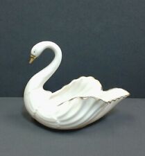 Vintage Lenox Cream Porcelain Swan Bowl Candy Dish 4.5