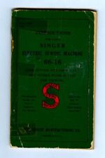 Rare 1940 SINGER Electric Sewing Machine Model 66-16 Instructions Manual Booklet picture