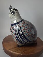 Vintage Tonala Quail Bird Figurine Mexico 7