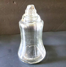 Antique Glass Muffineer Sugar Shaker with Glass Lid Circa 1920 picture