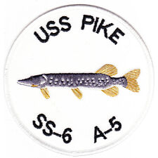 USS Pike SS-6 First SS A-5 Submarine Patch picture