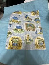1970's Holly Hobbie Handmade Baby Crib Quilt Blanket picture