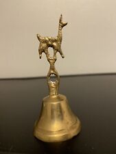 Handmade Vintage Llama Brass Bell 3.75” picture