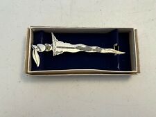 VINTAGE RARE MALAYSIAN AIRWAYS AIRLINES SILVER KRIS JETS METAL LETTER OPENER picture