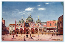 c1910 St Mark's Venice Italy Unposted Antique Oilette Tuck Art Postcard picture
