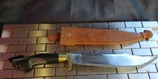 Philippines WWII Carbon Steel Filipino Bowie Negrito Bolo WW2 Antique Knife picture
