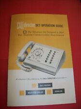 Western Electric Color Call Director Telephone Set Operation Guide  9/1963 picture