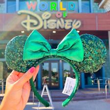 Disney Parks Ears Emerald Green Sequins Edition Minnie Mouse Headband picture