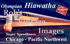 Milwaukee Road Olympian Hiawatha Poster CMSP  Railroad Train Ad Erie Built picture