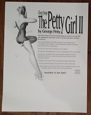 Dealer Promo Sell Sheet  - 1993 21st Century THE PETTY GIRL SERIES 2 Cards  picture