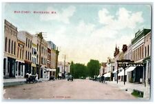 c1910's Main Street Buildings Cars Scene Wisconsin Rapids Wisconsin WI Postcard picture