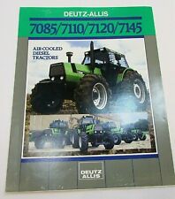 New Vintage 1980's Deutz Allis 7085 7110 7120 7145 Tractor Tri-fold Brochure picture